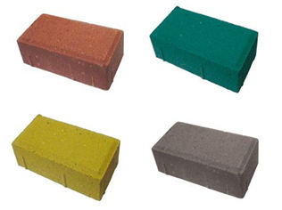 不同顏色的環保彩磚