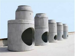 整齊排列的混凝土檢查井