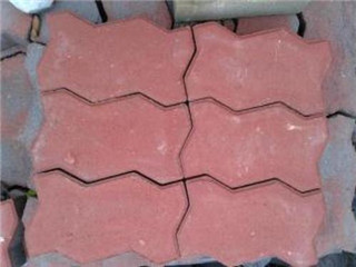 碼頭聯鎖塊(圖2) 紅色的碼頭連鎖塊